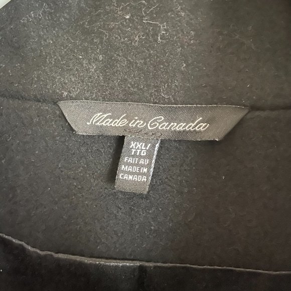 LE CHÂTEAU Black Fully Lined Wool Pea Coat (Size XXL) - Picture 15 of 16